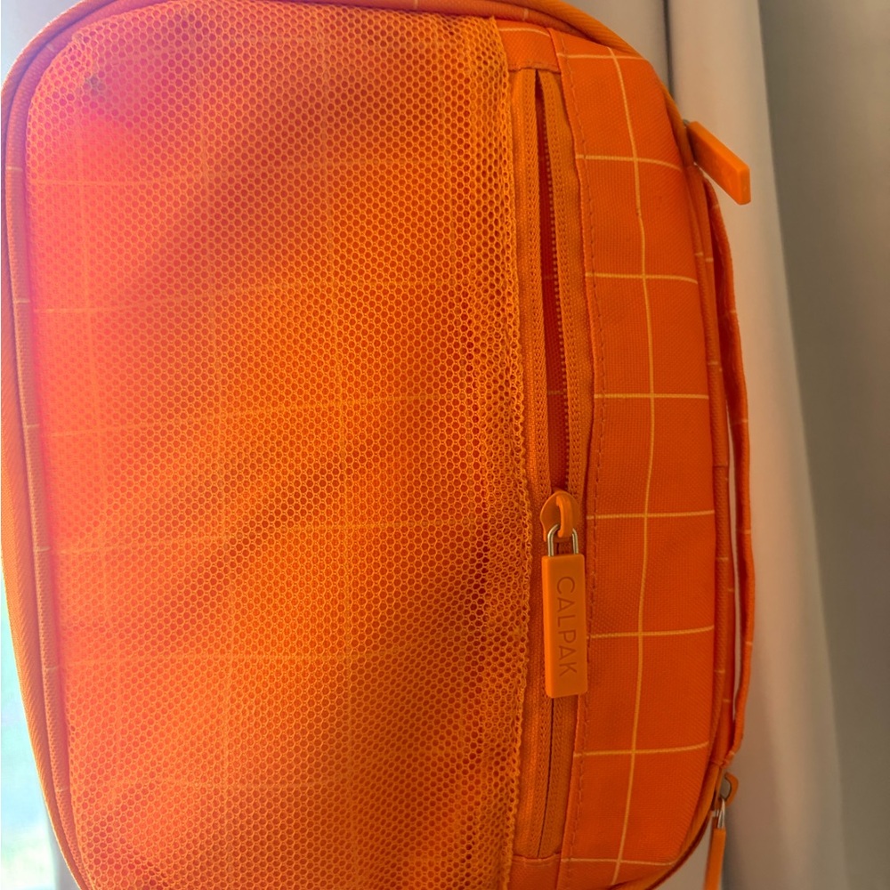 Calpak Tech Organizer Bag in Vibrant Orange - Retired color!